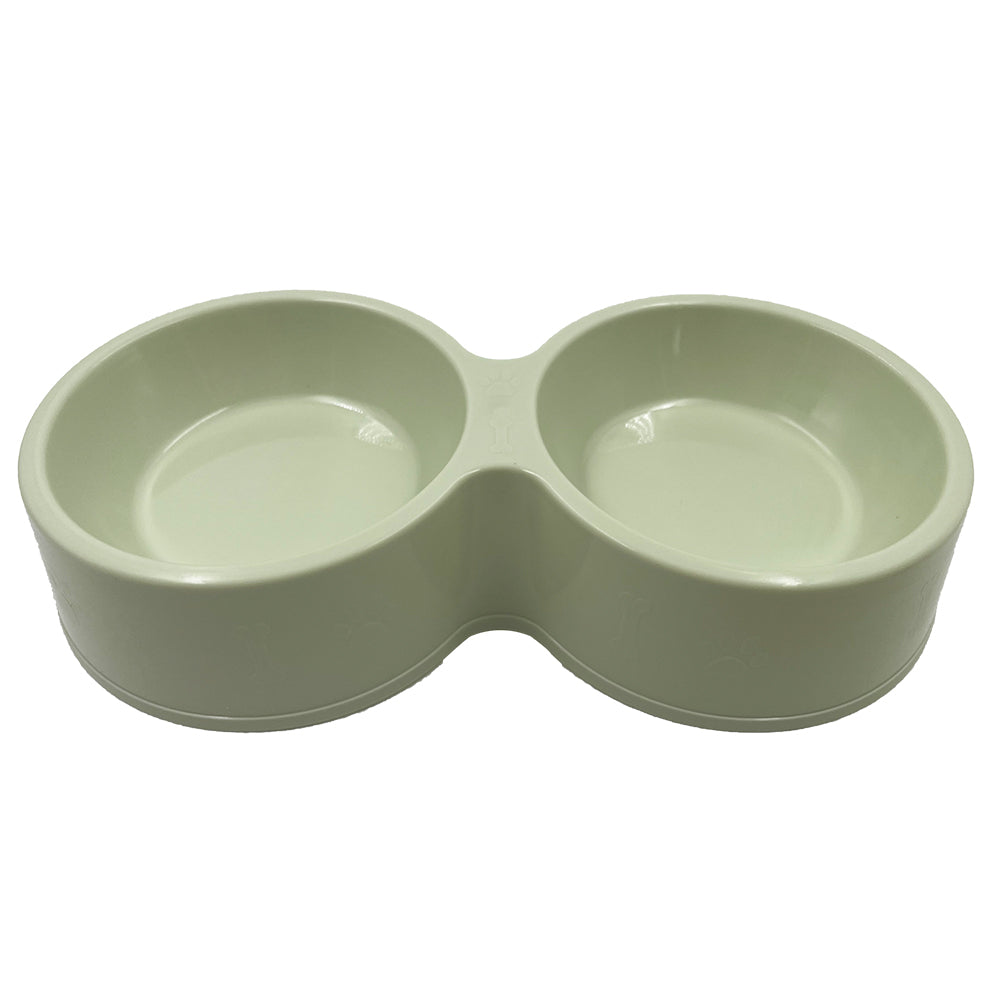 2-In-1 Easy-Clean Water And Food Plastic Dish