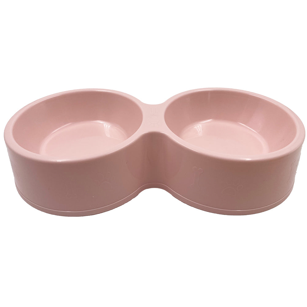 2-In-1 Easy-Clean Water And Food Plastic Dish
