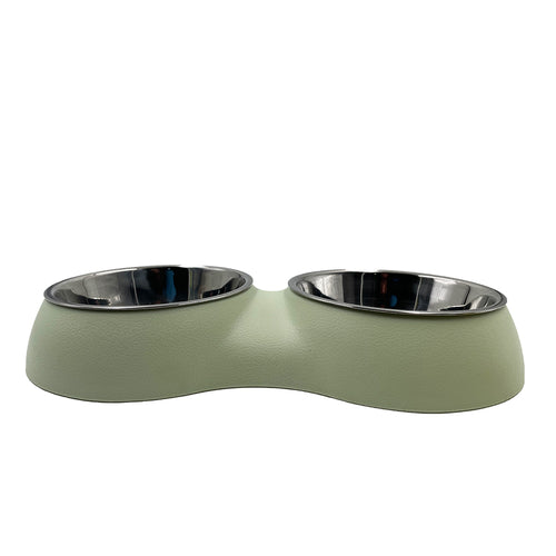 2-In-1 Easy-Clean Stainless Water And Food Dish