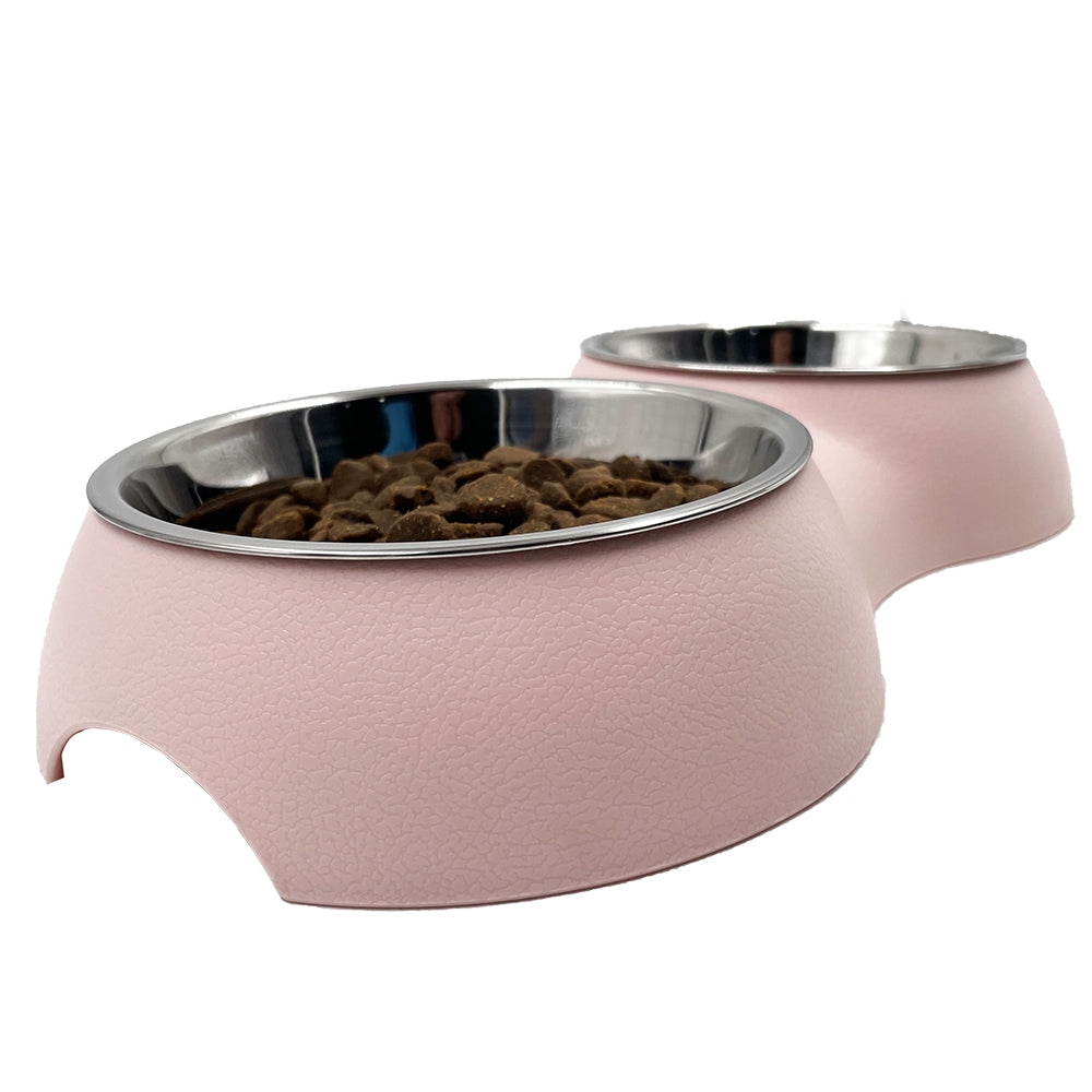 2-In-1 Easy-Clean Stainless Water And Food Dish