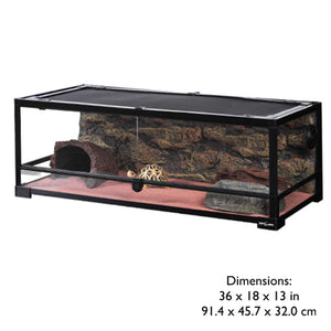 Reptile Glass Terrarium Double Doors