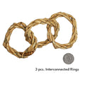Rattan Twisty Rings 3Pcs