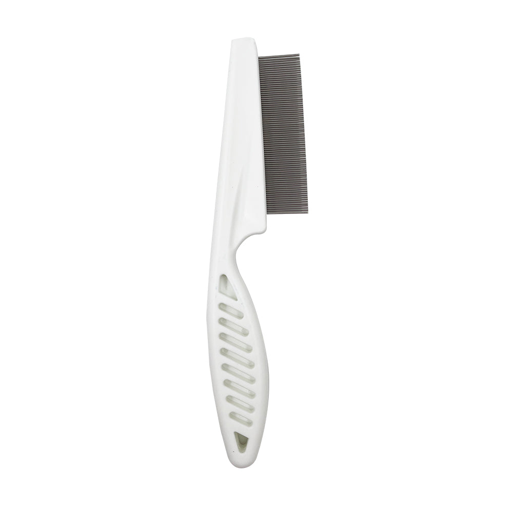 Pet Comb W/ Handle White