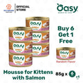 Oasy Caprice Mousse Wet Cat Food 85g x 6 Cans with FREE Can