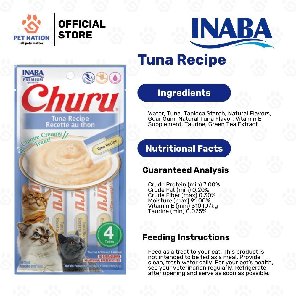 Inaba Churu Cat Treats 14gx4 Sticks