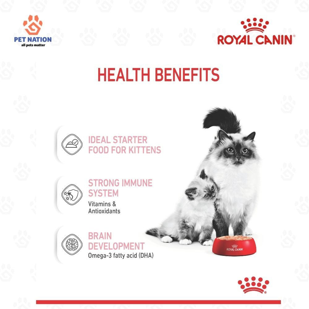 Royal Canin Mother & Babycat Ultra Soft Mousse Wet Cat Food 195g x 12 for Kittens & Queens