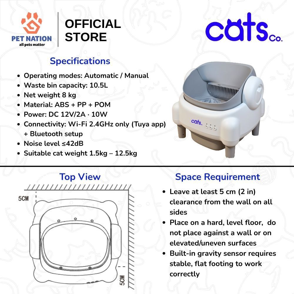 Self-Cleaning Smart Cat Litter Box