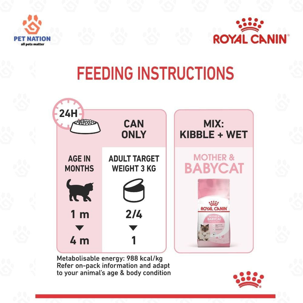 Royal Canin Mother & Babycat Ultra Soft Mousse Wet Cat Food 195g x 12 for Kittens & Queens