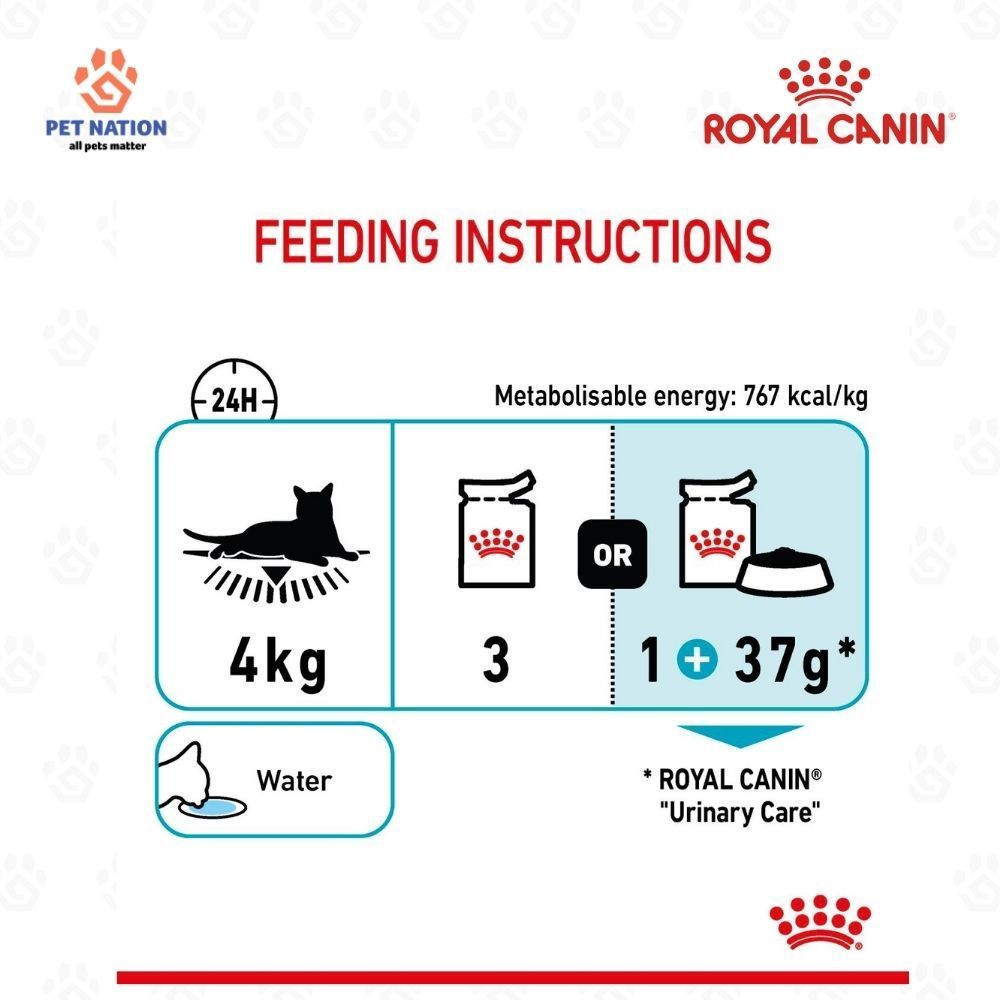 Royal Canin Urinary Care Gravy Adult Wet Cat Food 85g x 12